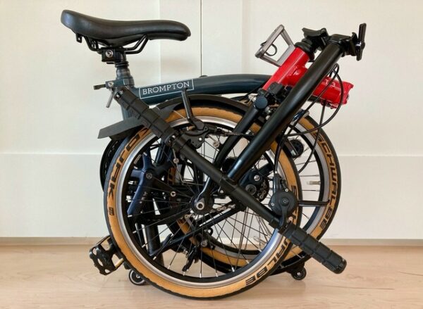 Brompton CHPT3 SL2-X Titanium Folding Bike with B&W Travel Case + Extras