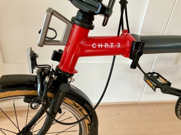 Brompton CHPT3 SL2-X Titanium Folding Bike with B&W Travel Case + Extras