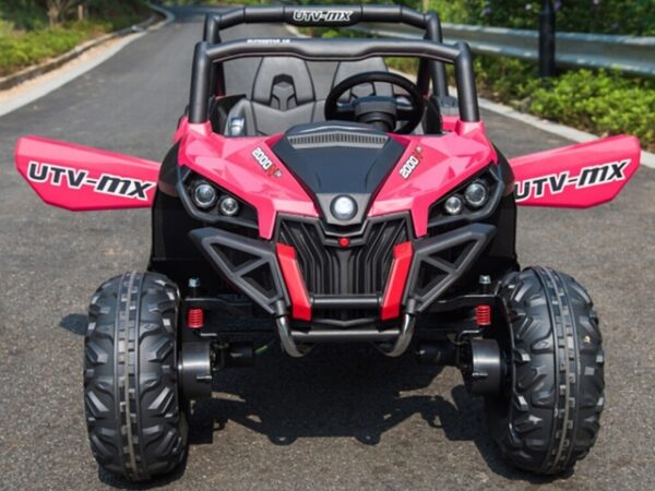 Mini Moto UTV 4x4 12v Pink (2.4ghz RC) Two Seater Electric - Ride On, Toddler - Image 2