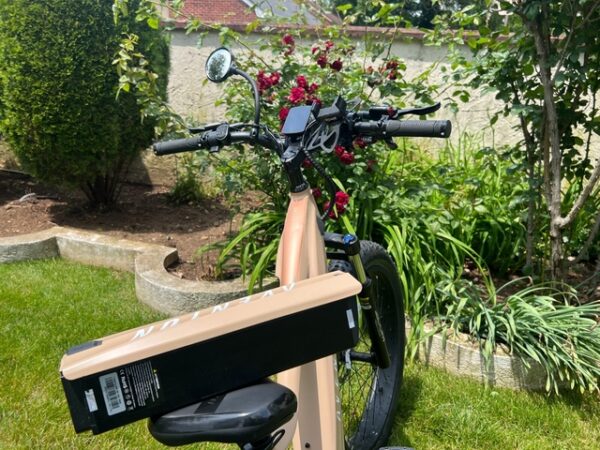 2022 Aventon Aventure.1 E-Bike - UL 2849 Certified - 70 Miles - Fat Tire - Sand - Image 3