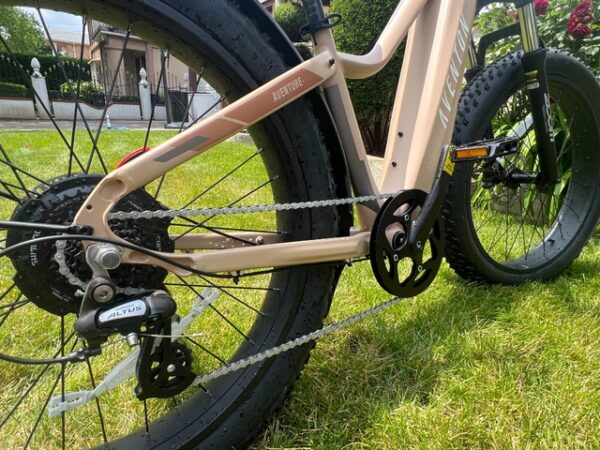 2022 Aventon Aventure.1 E-Bike - UL 2849 Certified - 70 Miles - Fat Tire - Sand - Image 6